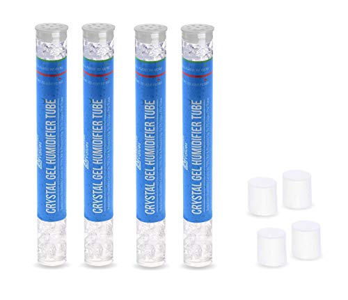 4 Pack Humidor Humidifier Tubes - Keeps Humidity at 70% with PG Infused Gel