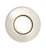 Sink Top Push Button Replacement for Insinkerator Air Switch Garbage / Waste Disposal Outlet By Essential Values (Satin/Brushed Nickel Cover)
