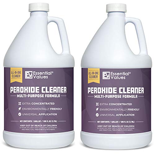 2 PACK Essential Values Multi-Purpose 5% Peroxide Cleaner (Gallon / 3.78 L) - Extra Concentrated with Citrus Fragrance - Ideal for Residential | Commercial | Retail | Hospital Facilities | Restaurants & More - Made in USA