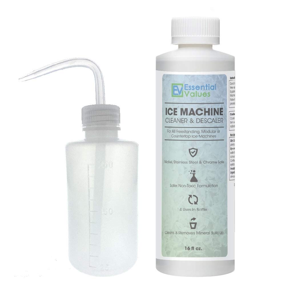  Ice Machine Cleaner Maker Descaler - 32 fl oz (8 Uses) Nickel  Safe Ice Maker Cleaner Solution - Compatible with Whirlpool 4396808,  Scotsman, Manitowoc, Hoshizaki, GE Opal Cleaning Kit - Made
