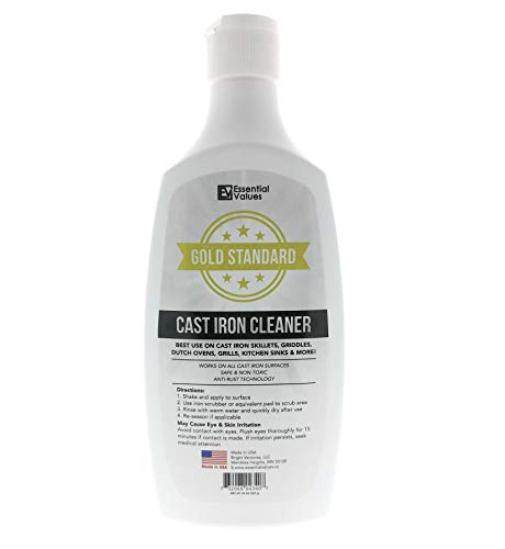 Cast Iron Cleaner, (20oz) Safe for Use On All Cast Iron Surfaces, Penetrates Grime from Cast Iron (Comparable Kohler K-1012525) by Essential Values
