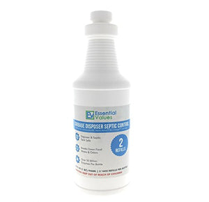 Essential Values 2X Cartridge Refill Septic Solution for InSinkErator Septic Assist Bio Charge Evolution Models