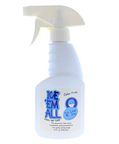 Lice Ice Spray (8 FL OZ), Preventive Head Lice Spray for Kids and Adults, Safe & Non Toxic | Family Size - Made in USA