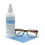 Lens Cleaner, 8oz & BONUS 2oz Travel w/ Microfiber Cloth For Optical Lens and Canon, Sony & Nikon DSLR Camera Lens and LCD Screens By Essential Values
