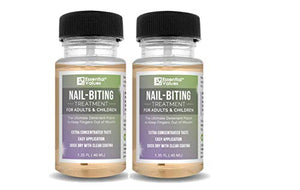 2 PACK Essential Values Nail-Biting Treatment Polish for Adults & Children (1.35 FL OZ PER BOTTLE), MADE IN USA | Prevent Thumb Sucking and Stop Nail Biting