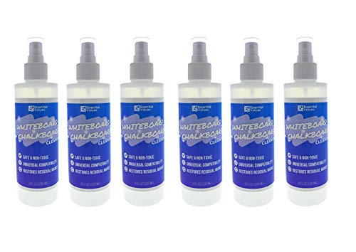 Whiteboard Cleaner Spray 8 fl oz (6 Pack), The Best for Removing Shadowing from Dry Erase Boards, Chalkboards & Liquid Chalk Markers