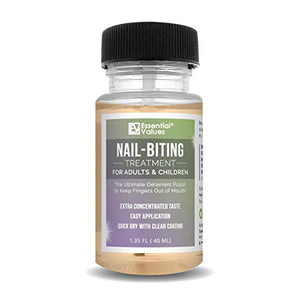 Essential Values Nail-Biting Treatment for Children & Adults (1.35 FL OZ), MADE IN USA | Prevent Thumb Sucking and Stop Nail Biting