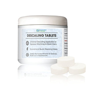 Descaling Tablets (12 Count / 6 Uses) For Jura, Miele, Bosch, Tassimo Espresso Machines and Miele Steam Ovens by Essential Values