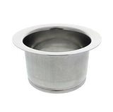Extended Sink Flange, Polished Stainless Steel For Insinkerator Garbage Disposals & More With A Deep Sink, By Essential Values