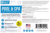 Essential Values Spa Cartridge Cleaner | Pool Cartridge Cleaner (3 Pack, 32oz / 1 Quart / 6 Uses), Made in USA Filter Cleaning Solution