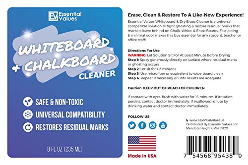 .com :  Basics Dry Erase Liquid Cleaner for Whiteboards -  8.5-Ounce, 1-Pack : Office Products