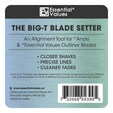 Essential Values T-Blade & Blade Setter #04880 (COMBO PACK), Compatible with Andis Outliner Blades | The Best Alignment Tool