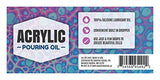 Acrylic Pouring Oil 3 Pack- 100% Silicone Lubricant for Cell Creation in Acrylic Paint, 1oz Drip Tip by Essential Values (3 Pack)