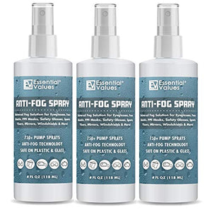 3-Pack Anti Fog Spray for Glasses (4oz Per Bottle), Made in USA | Anti Fog Spray