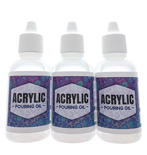 Acrylic Pouring Oil 3 Pack- 100% Silicone Lubricant for Cell