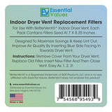 Essential Values 18 Pack Compatible Replacement Filters for Bettervent Indoor Dryer Vent