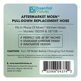 3 Pack Pulldown Replacement Spray Hose for Moen Kitchen Faucets (# 150259), Beautiful Strong Nylon Finish - Sized Right at 68” Inches