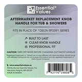 Essential Values Replacement (RP2391) Tub & Shower Knob - Compatible with Delta Replacements