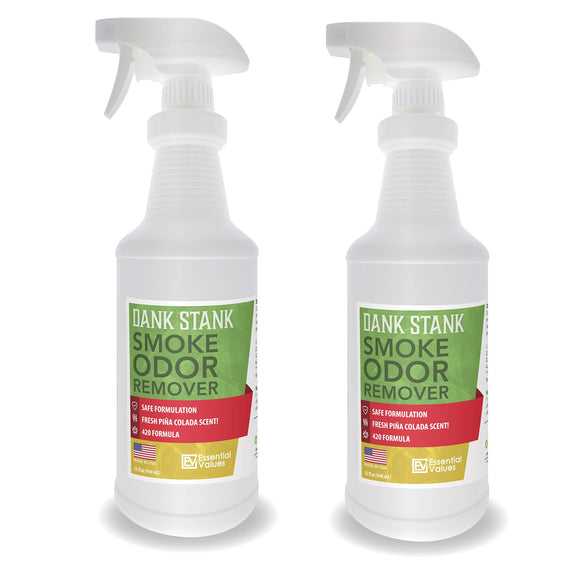 2 PACK Pot Smoke Odor Eliminator Spray (32oz), For Removing Weed/Cannabis Smells, Keep Unwanted Marijuana Funk Out - Works Best For The Car, Office, Apartment & Home - Barely Legal By Essential Values