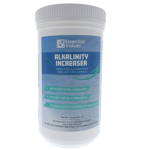 3 PACK Essential Values Alkalinity Increaser - Sodium Bicarbonate is Perfect for Balancing & Maintaining All Hot Tubs, Spas, & Pools - Prevent Metal Corrosion and Improve Effectiveness of Sanitizer, Proudly