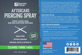 Essential Values Piercing Solution Spray (8 fl oz), Made from the Finest Salts & Aloe Vera - Natural & Gentle on Contact | Heal Piercing Wounds - Made in USA