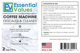 Espresso Machine Cleaning Tablets (30 Count) + BONUS Descaler + 2 Filters by Essential Values, Made in USA