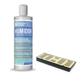 Humidor Solution & Humidor Humidifier Combo, 16oz Propylene Glycol and Humidifier for 1-250