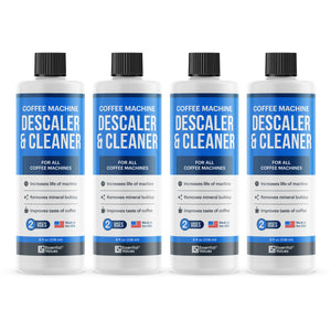 Keurig Descaler 4 PACK, Universal Descaling Solution For Keurig, Delonghi, Nespresso And All Single Use Coffee Pot Machines