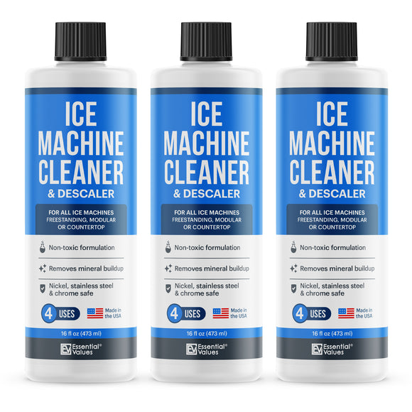 Ice Machine Cleaner 3 PACK 16OZ Nickel Safe Descaler, Universal For Whirlpool 4396808, Manitowac, Ice-O-Matic, Scotsman, Follett Ice Makers
