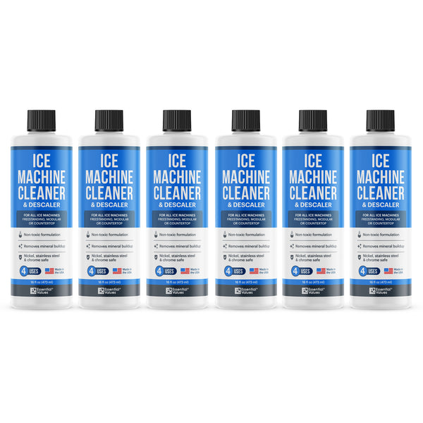 Essential Values 32 Uses Ice Machine Cleaner (Gallon / 3.78), Nickel Safe Descaler | Ice Maker Cleaner Compatible with: Whirl