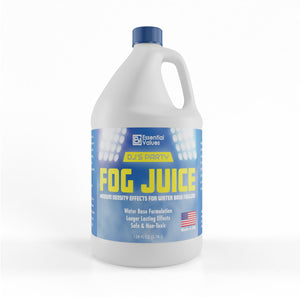 Essential Values DJ’s Party Fog Juice (128 FL OZ / 1 Gallon) – Produces Long Lasting Medium Fog for Water Based Foggers